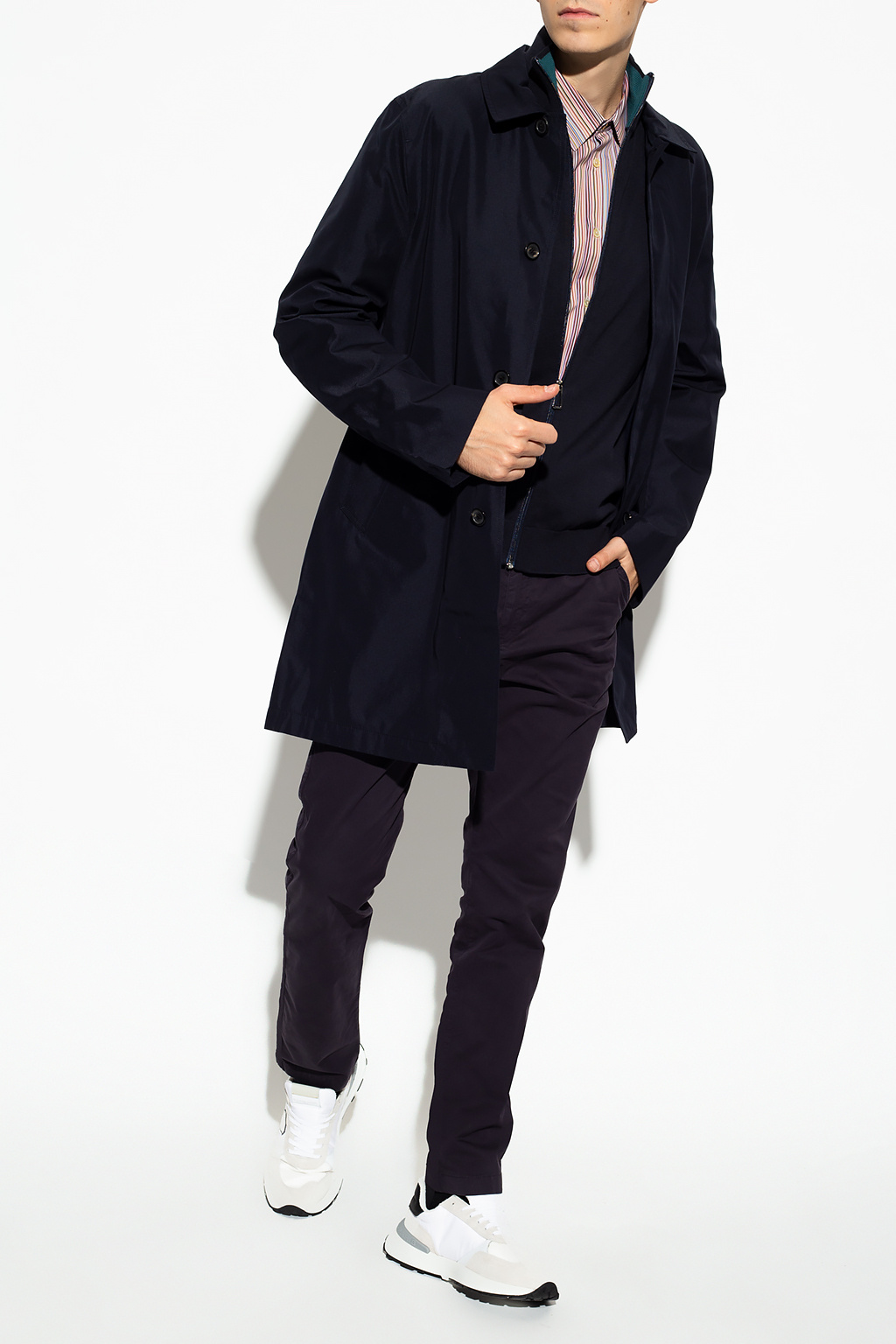 Ps Paul Smith Coat With Logo Mens Clothing Vitkac